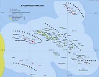 carte Polynésie française îles hautes basses zones économiques
