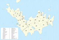 carte Saint-Barthélemy différents quartiers