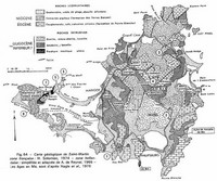 Carte géologique Saint-Martin type roche