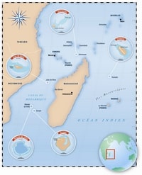Carte TAAF îles éparses glorieuses Europa île Tromelin Juan de Nova