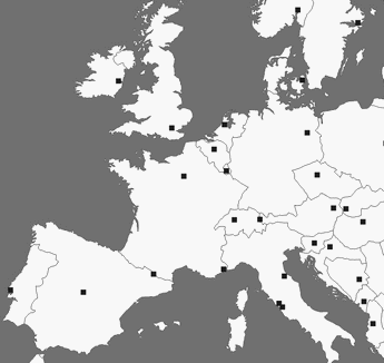 carte Europe ville