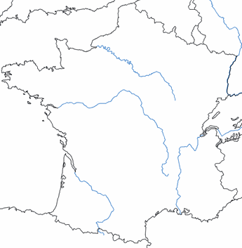 carte de france fleuve