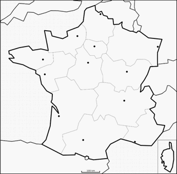 carte de france ville