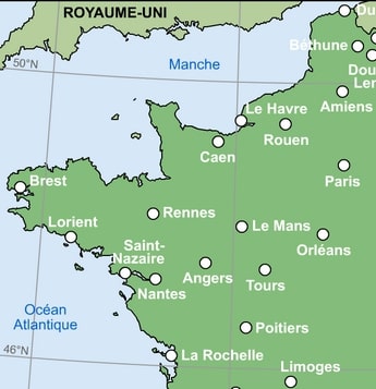 carte de france ville