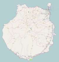 carte Gran Canaria villes routes autoroutes