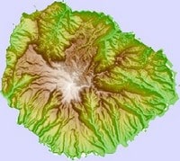 Carte de La Gomera avec le relief