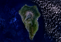 Carte de La Palma satellite