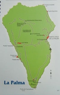 Carte La Palma villes