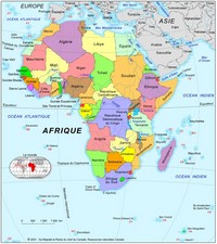 carte pays d'Afrique