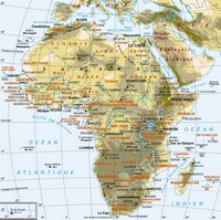 carte d'afrique avec les pays et les capitales