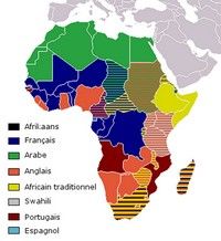 carte langues d'Afrique