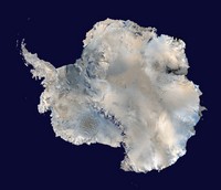 Carte satellite Antarctique