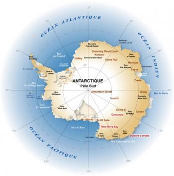 carte Antarctique