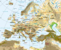 Carte des pays d'Europe