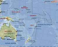 carte Océanie grandes villes