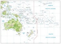 carte Océanie administrative régions ligne changement date