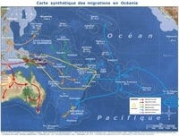 carte Océanie anciennes migrations