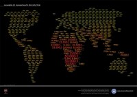 carte médecins habitant monde