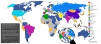 carte réseaux sociaux Internet monde