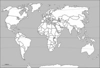 carte du monde à imprimer avec les grandes villes