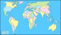 carte du monde vierge à imprimer pays couleur