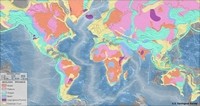 carte différentes couches géologiques dans le monde