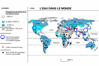 carte eau dans le monde