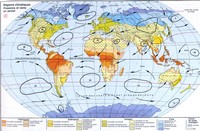 Carte des pressions et des vents du monde
