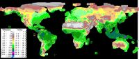 Carte des précipitations dans le monde.