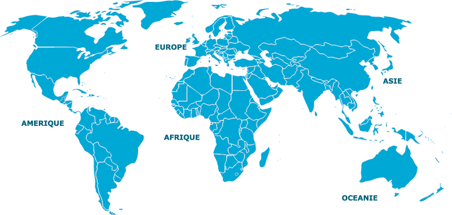 carte pays du monde simple