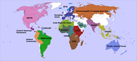 carte du monde organisation régionale
