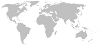 Fond de carte du monde sans les frontières