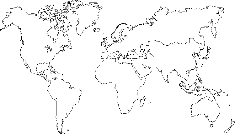 Fond de carte du monde vierge et blanc