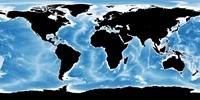 Carte du monde satellite avec les continents en noir
