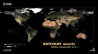 Carte du monde satellite ESA 2005