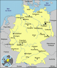 carte Allemagne villes