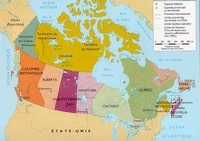 carte régions du Canada