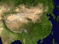 Carte satellite de la Chine