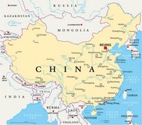 carte Chine détaillée