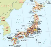 carte Japon villes routes autoroutes aéroports ports