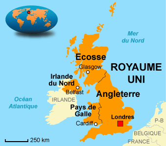 carte du monde londre royaume unis