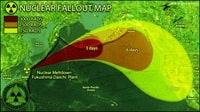 Le nuage radioactif explosion de Fukushima