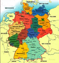 Carte Allemagne régions