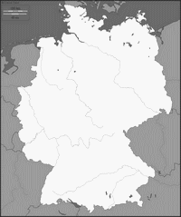 Carte Allemagne vierge