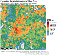 Densité population Atlanta