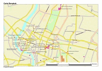 carte Bangkok grande carte de Bangkok avec les principaux sites touristiques