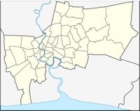carte Bangkok vierge quartiers