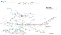 carte Bangkok transports le métro skytrain airport link city line