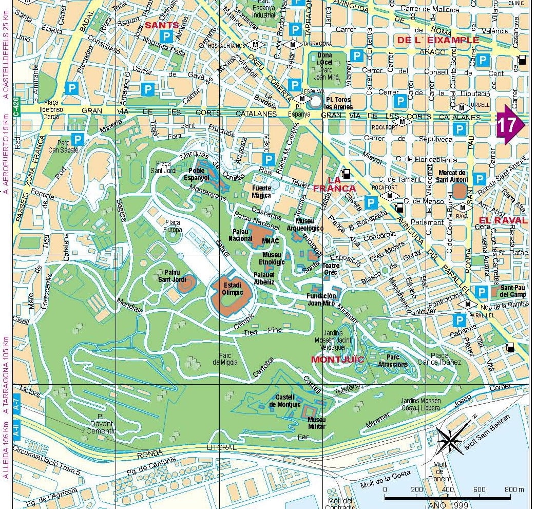 Plan Barcelone | Carte du monde