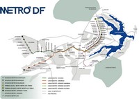Carte de Brasilia avec le métro